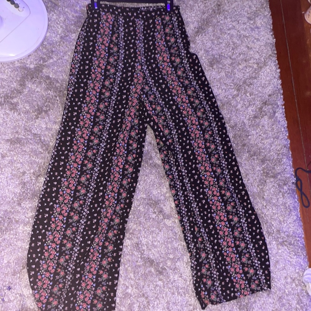 Floral Flare Pants